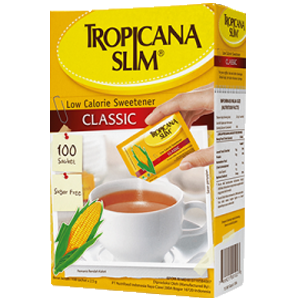 Gambar Tropicana Slim Sweetener Low Calori Box 100X2.5g